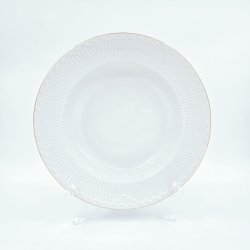 Tradition Hvid Halvblonde Dyb Tallerken nr. 1275-659. Sortering 1 