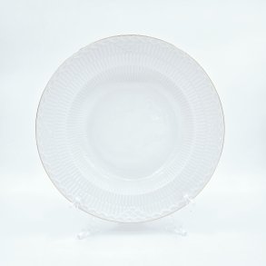 Tradition Hvid Halvblonde Dyb Tallerken nr. 1275-659. Sortering 1 