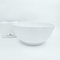 Hvid Riflet Stor Skl nr. 579. sortering 1 