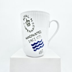 Royal Copenhagen Hvidriflet Signatur Krus nr. 497. sortering 2
