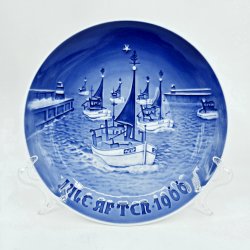 B &amp; G Juleplatte Hjem Til Jul 1966. Sortering 1 
