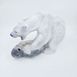 Royal Copenhagen Figur Isbjrn Med Sl nr. 1108. sortering 3