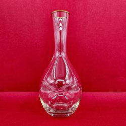 M�geglas Karaffel Med Guldkant 