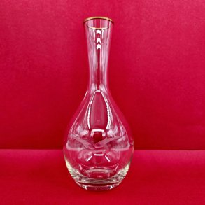 Mgeglas Karaffel Med Guldkant 