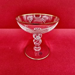 Mgeglas Champagneskl Med Guldkant