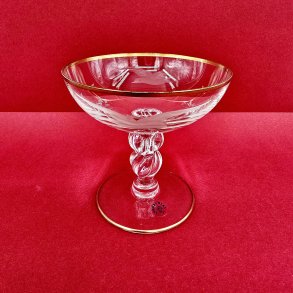 Mgeglas Champagneskl Med Guldkant