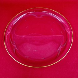 Mgeglas Lagkagefad Med Guldkant  