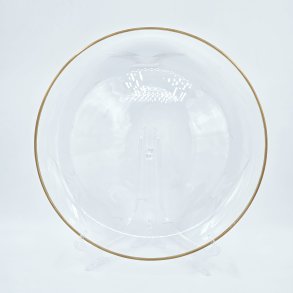 Mgeglas Lagkagefad Med Guldkant  