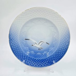 Mgestel Stor Dyb Tallerken nr. 22 Med Guldkant 2 sortering