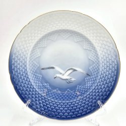 Mgestel Lille Dyb Tallerken nr. 23 Med Guldkant 1 sortering