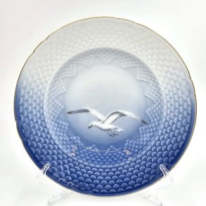 Mgestel Lille Dyb Tallerken nr. 23 Med Guldkant 1 sortering