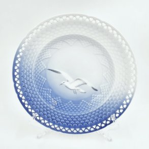 M�gestel Dyb Tallerken Med Gennembrudtkant nr. 323.5 Uden Guldkant 1 sortering  