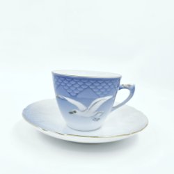 M�gestel Espresso Kop nr. 108B Med Guldkant 2 sortering