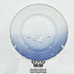 Mgestel Stor Kagetallerken nr. 28 Med Guldkant 2 sortering