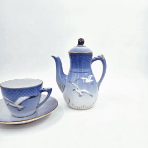 Mgestel Kuvert Kaffekande nr. 184 Med Guldkant 2 sortering Sjlden 