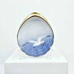 Mgestel Musling Asiet nr. 200 Med Guldkant 1 sortering 