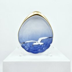 Mgestel Musling Asiet nr. 200 Med Guldkant 2 sortering 