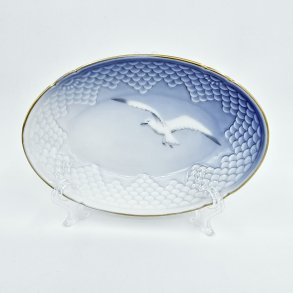 Mgestel Oval Asiet nr. 38 Med Guldkant 1 sortering 