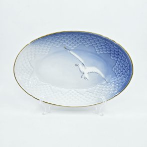 Mgestel Oval Asiet nr. 39 Med Guldkant 1 sortering 