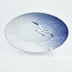 Mgestel Oval Asiet nr. 39 Med Guldkant 2 sortering  