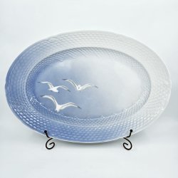 Mgestel Stort Ovalt Fad nr. 13 Uden Guldkant 2 sortering  Sjldent 