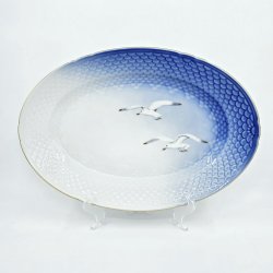 Mgestel Oval fad nr. 16 Med Guldkant 1 sortering 