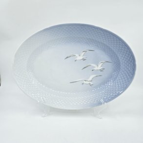 Mgestel Ovalt Fad nr. 15 Uden Guldkant 2 sortering  