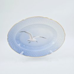 Mgestel Ovalt Fad nr. 18 Med Guldkant 1 sortering  