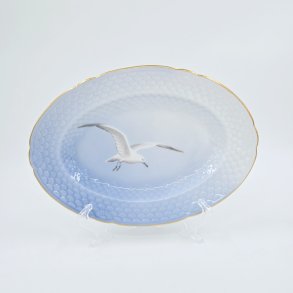 Mgestel Ovalt Fad nr. 18 Med Guldkant 1 sortering  