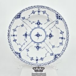 Musselmalet Halvblonde Dyb Tallerken nr. 1-566. sortering 2 