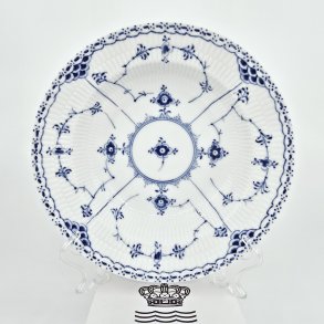 Musselmalet Halvblonde Dyb Tallerken nr. 1-566. sortering 2 