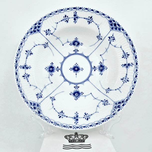 Musselmalet Halvblonde Dyb Tallerken nr. 1-659. sortering 1 