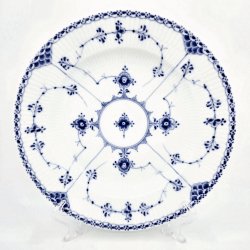 Musselmalet Halvblonde Middagstallerken nr. 1-571. sortering 2 