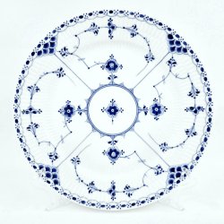 Musselmalet Halvblonde Middagstallerken nr. 1-577. sortering 1  