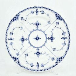 Musselmalet Halvblonde Middagstallerken nr. 1-577. sortering 2 