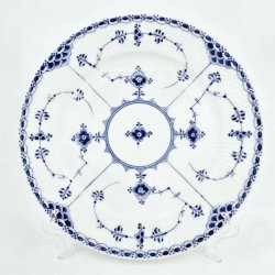 Musselmalet Halvblonde Middagstallerken nr. 1-704. sortering 2 