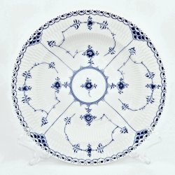 Musselmalet Halvblonde Dyb Tallerken nr. 1-565. sortering 2  