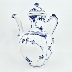 Musselmalet Halvblonde Kaffekande nr. 1-519. sortering 2  