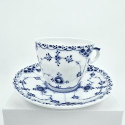 Musselmalet Halvblonde Espressokop nr. 1-719. sortering 1 