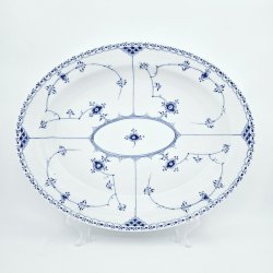 Musselmalet Halvblonde Ovalt Fad nr. 1-534. sortering 2  