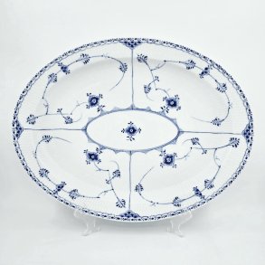 Musselmalet Halvblonde Ovalt Fad nr. 1-535. sortering 2  