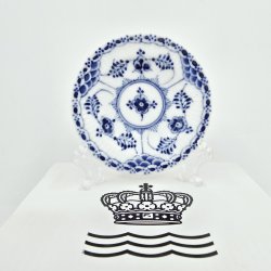 Musselmalet Halvblonde Rund Asiet nr. 1-504. sorterin 2 