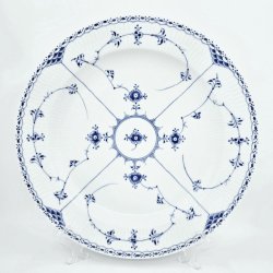 Musselmalet Halvblonde Fad Stort Rundt nr. 1-540. sortering 2