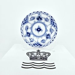 Musselmalet Halvblonde Rund Asiet nr. 1-504. sortering 1 