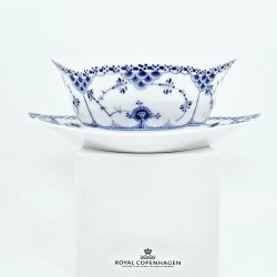 Musselmalet Halvblonde Riflet Sovseskl nr. 1-587. sortering 2