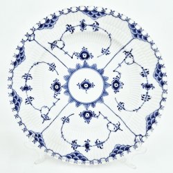 Musselmalet Helblonde Middagstallerken nr. 1-1084. sortering 1 