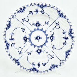 Musselmalet Helblonde Middagstallerken nr. 1-1084. sortering 1 