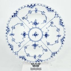 Musselmalet Helblonde Middagstallerken nr. 1-1084. sortering 2 