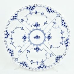 Musselmalet Helblonde Middagstallerken nr. 625. sortering 2 