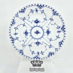 Musselmalet Helblonde Sildetallerken nr. 1-1086. sortering 2 